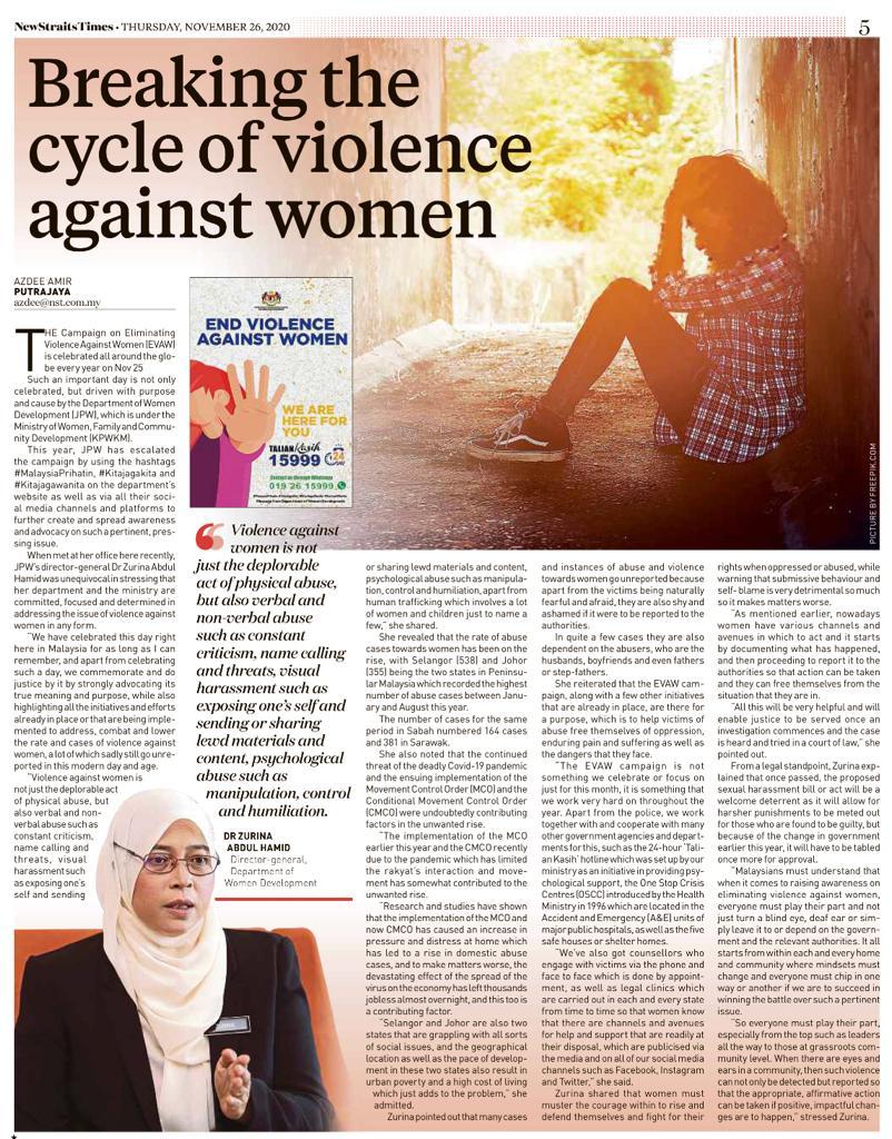 Breaking the cycle of violence against women